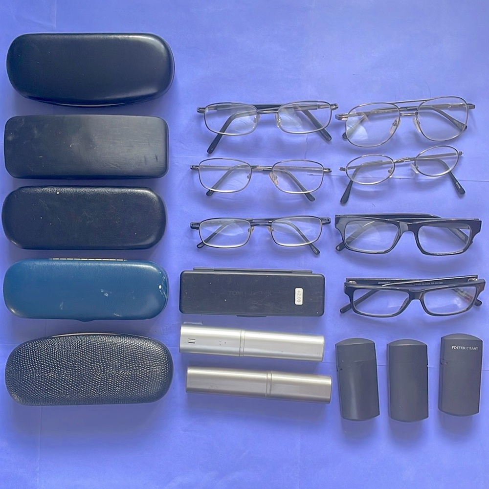 Bundle of Assorted Reader’s/Cheater’s Eye Glasses & Cases